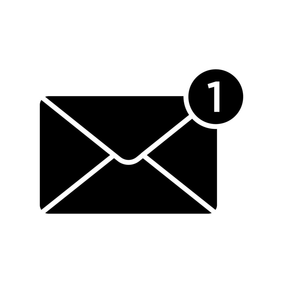 modèles de conception de vecteur d'icône de courrier isolés sur fond blanc
