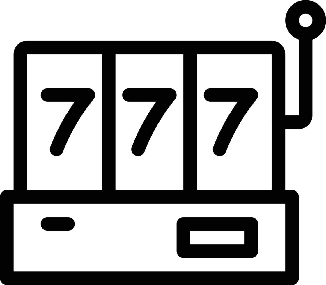 illustration vectorielle de machine à sous sur fond.symboles de qualité premium.icônes vectorielles pour le concept et la conception graphique. vecteur