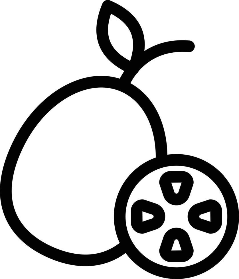 illustration vectorielle de kiwi sur fond.symboles de qualité premium.icônes vectorielles pour le concept et la conception graphique. vecteur