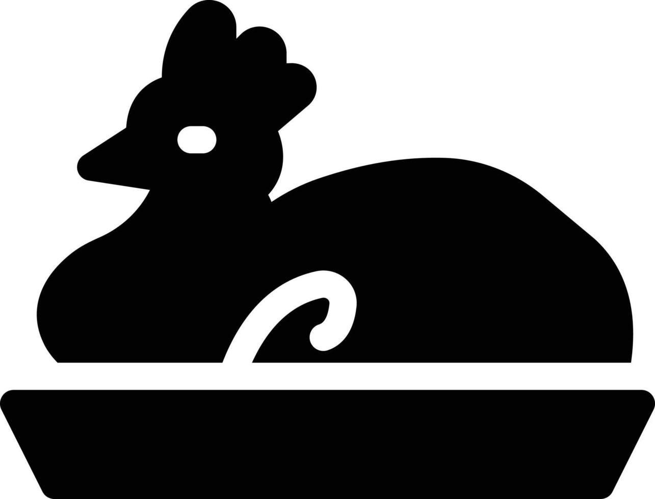 illustration vectorielle de poulet chinois sur fond. symboles de qualité premium. icônes vectorielles pour le concept et la conception graphique. vecteur