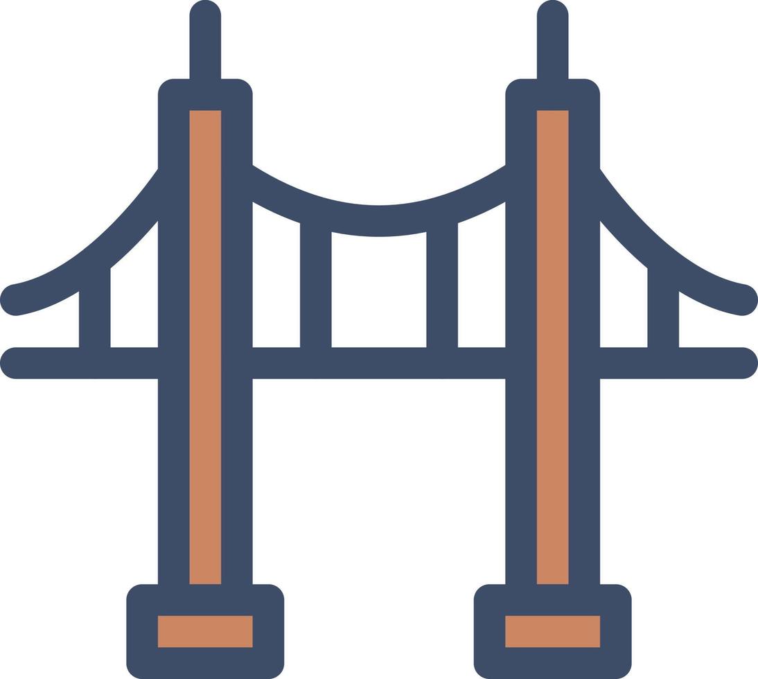 illustration vectorielle de pont sur un fond. symboles de qualité premium. icônes vectorielles pour le concept et la conception graphique. vecteur