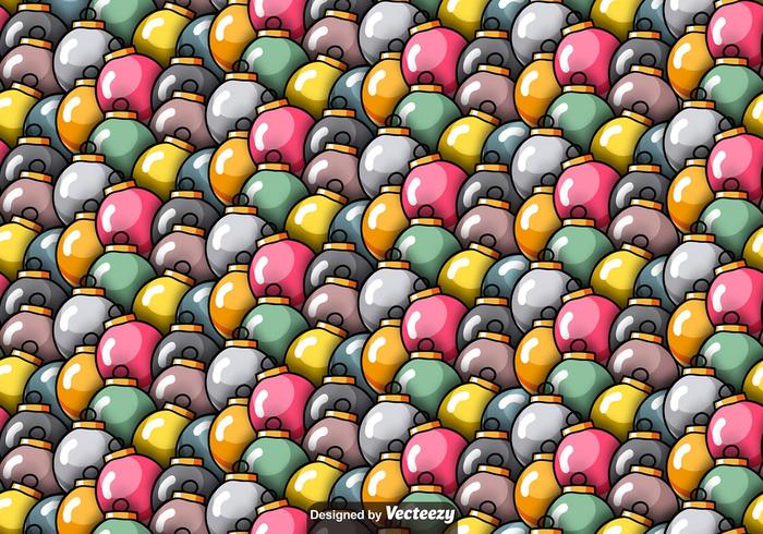 Vector seamless pattern of Christmas Spheres