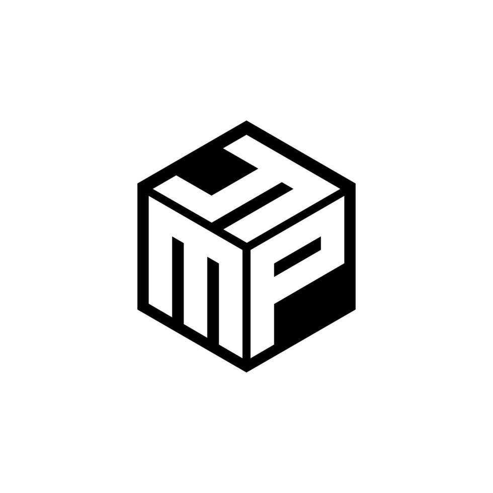 création de logo de lettre mpy avec un fond blanc dans l'illustrateur. logo vectoriel, dessins de calligraphie pour logo, affiche, invitation, etc. vecteur