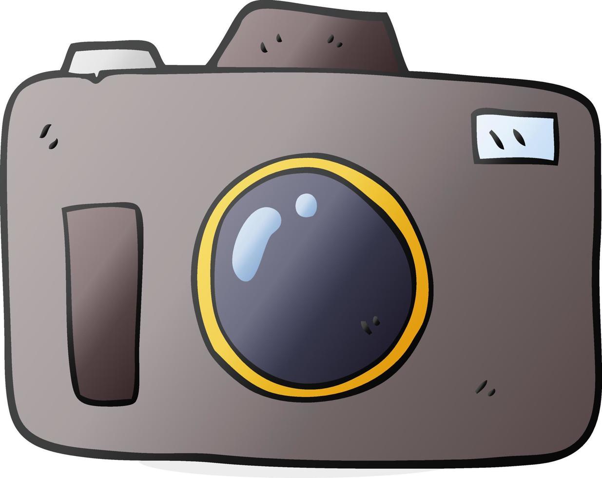 caméra de dessin animé de personnage de doodle vecteur