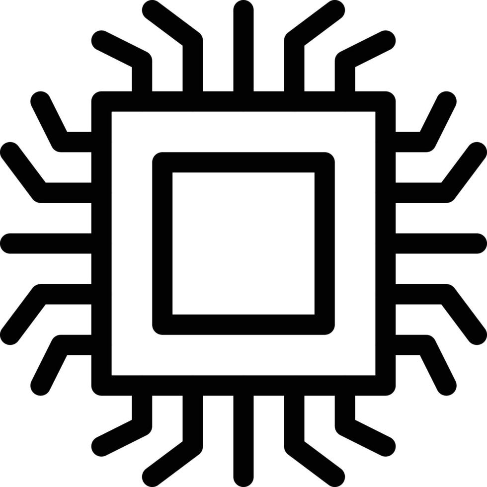 illustration vectorielle de puce électronique sur fond.symboles de qualité premium.icônes vectorielles pour le concept et la conception graphique. vecteur