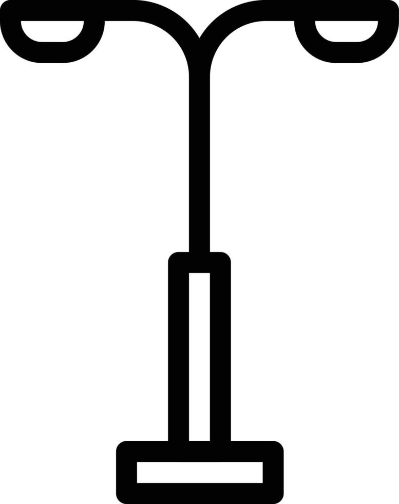 illustration vectorielle de lampadaire sur fond.symboles de qualité premium.icônes vectorielles pour le concept et la conception graphique. vecteur