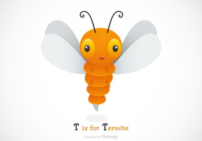 Illustration vectorielle gratuite de termites de dessins animés vecteur