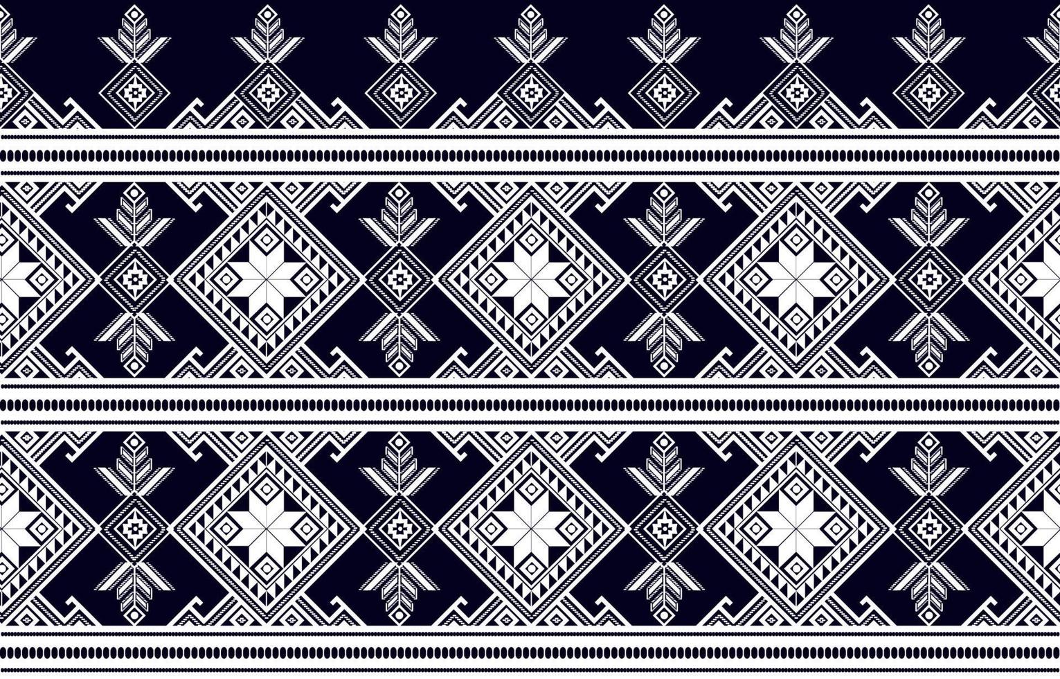 tissu à motif ethnique géométrique de style traditionnel. ton noir et blanc. conception pour les carreaux, la céramique, l'arrière-plan, le papier peint, les vêtements, le papier d'emballage, le tissu et l'illustration vectorielle. style de motif vecteur