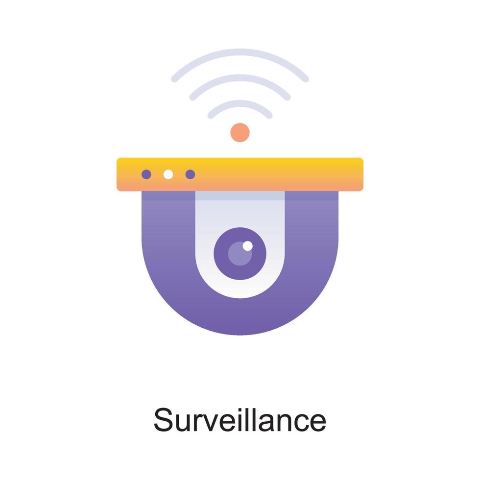 illustration de conception d'icône de contour de vecteur de surveillance. symbole internet des objets sur fond blanc fichier eps 10