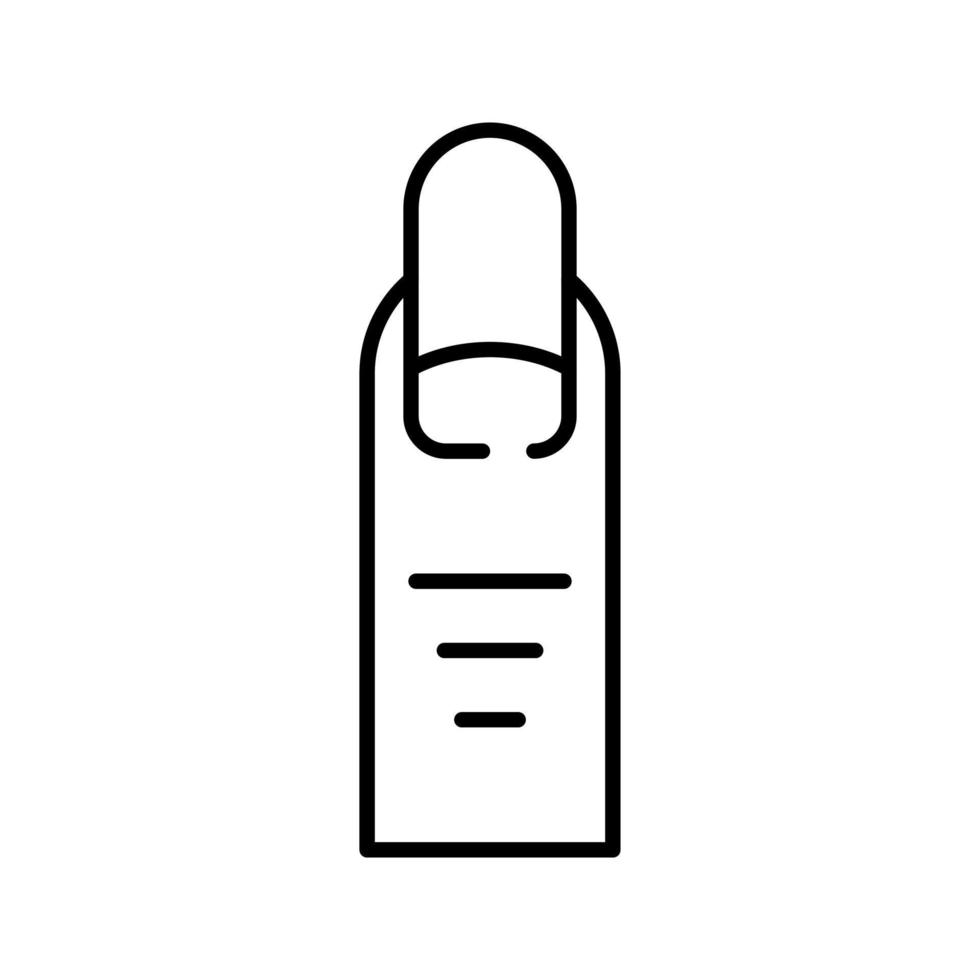 icône de vecteur d'ongle