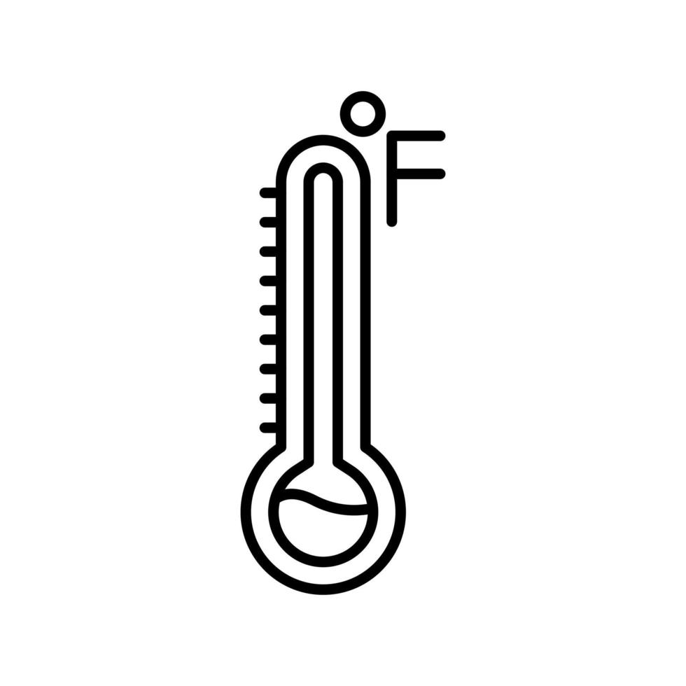 icône de vecteur fahrenheit