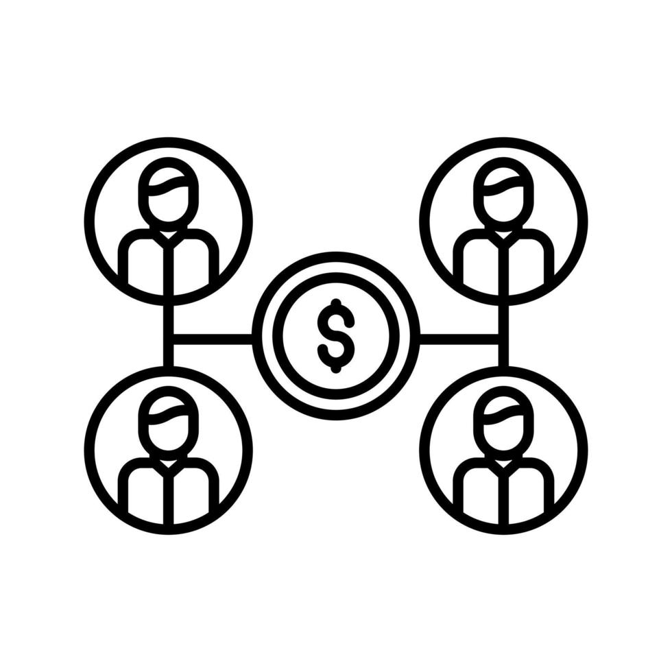 icône de vecteur de financement participatif