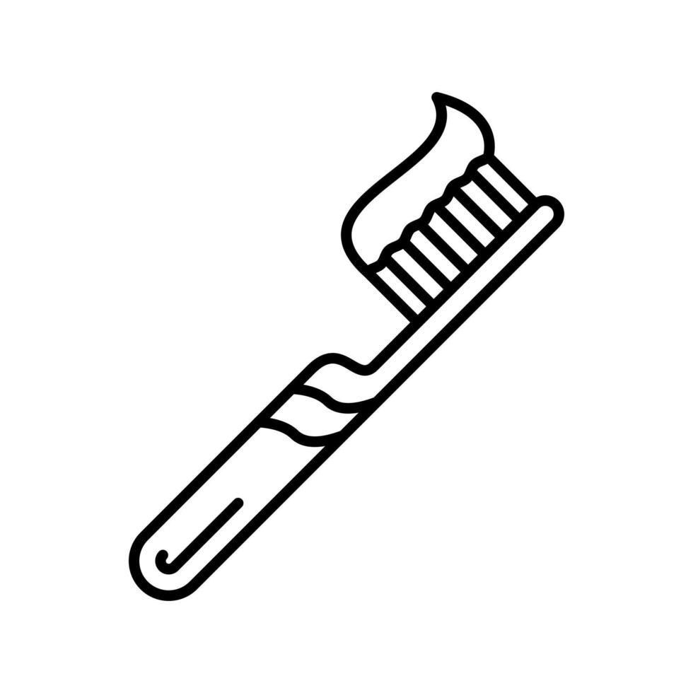 icône de vecteur de brosse à dents