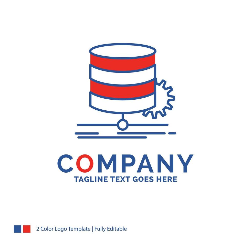 création du logo du nom de l'entreprise pour l'algorithme. graphique. Les données. diagramme. couler. conception de nom de marque bleu et rouge avec place pour le slogan. modèle de logo créatif abstrait pour petites et grandes entreprises. vecteur