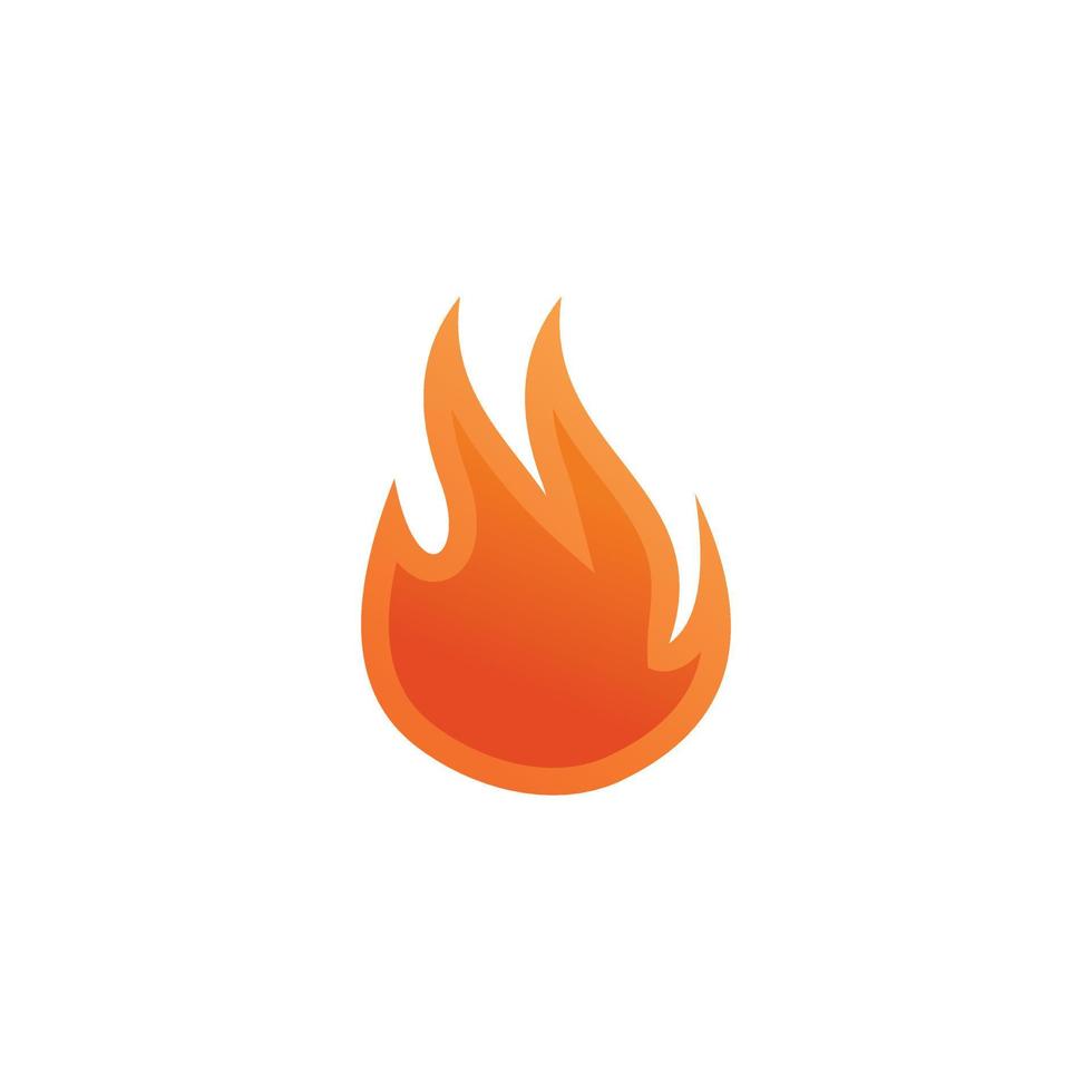 icône du logo de feu avec un vecteur premium de style unique