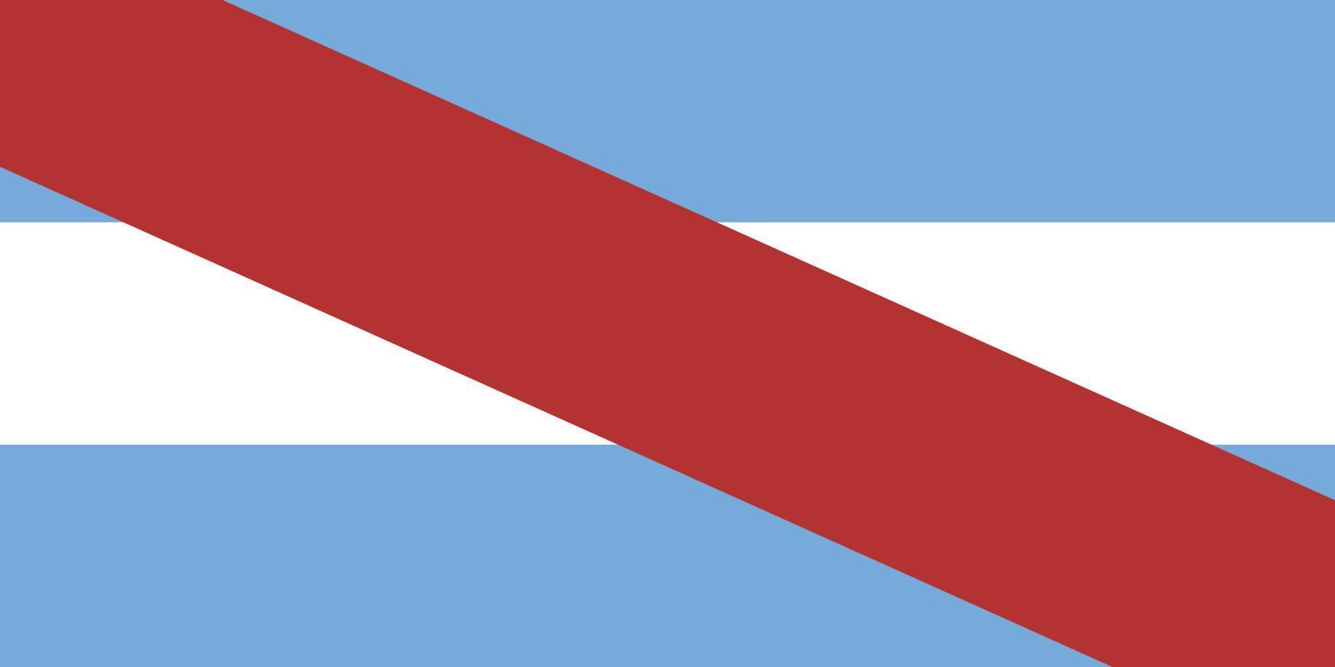 drapeau entre rios. provinces argentines. illustration vectorielle. vecteur