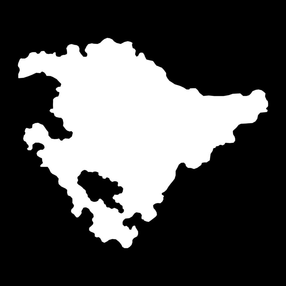 carte basque, région espagne. illustration vectorielle. vecteur