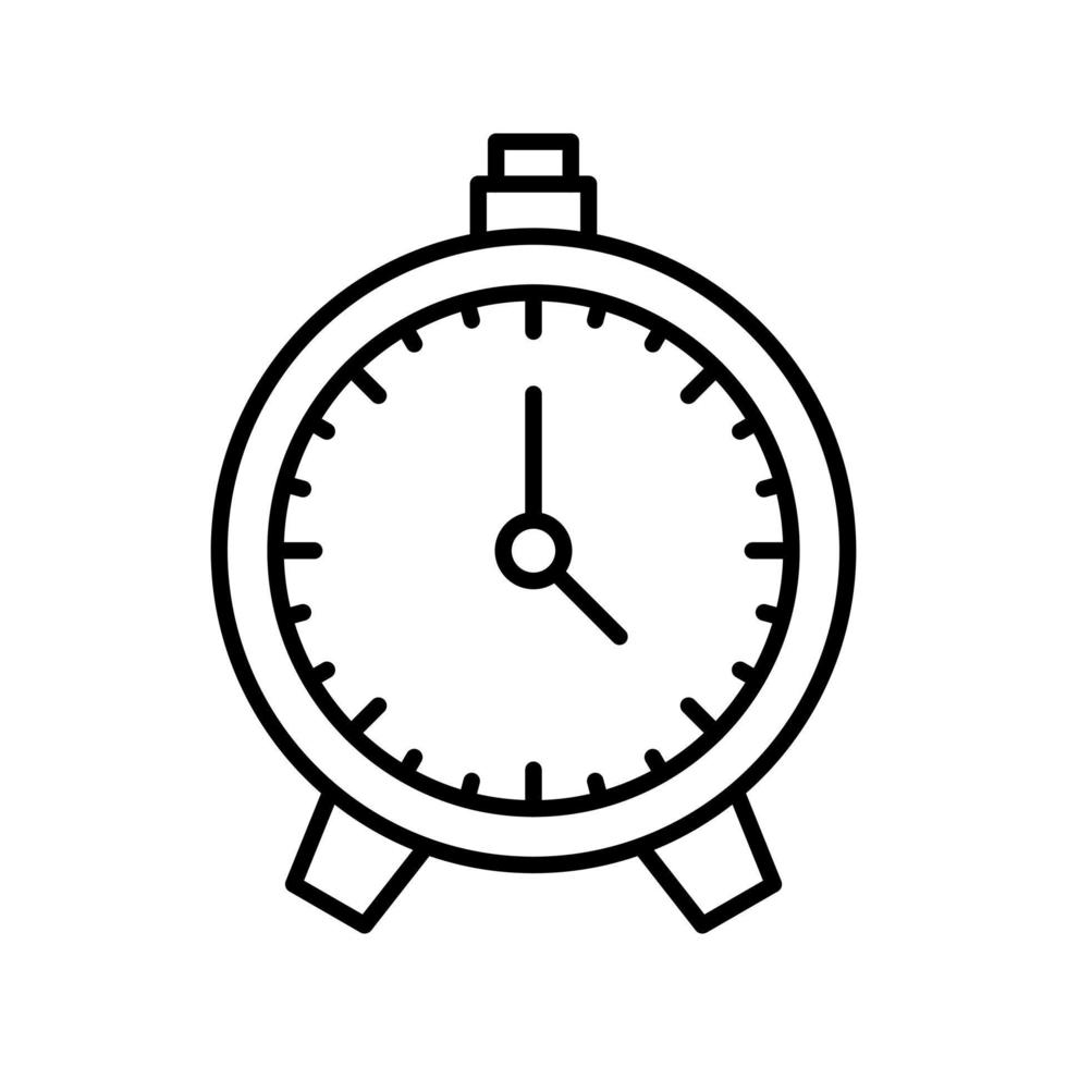 icône de vecteur de montre d'alarme