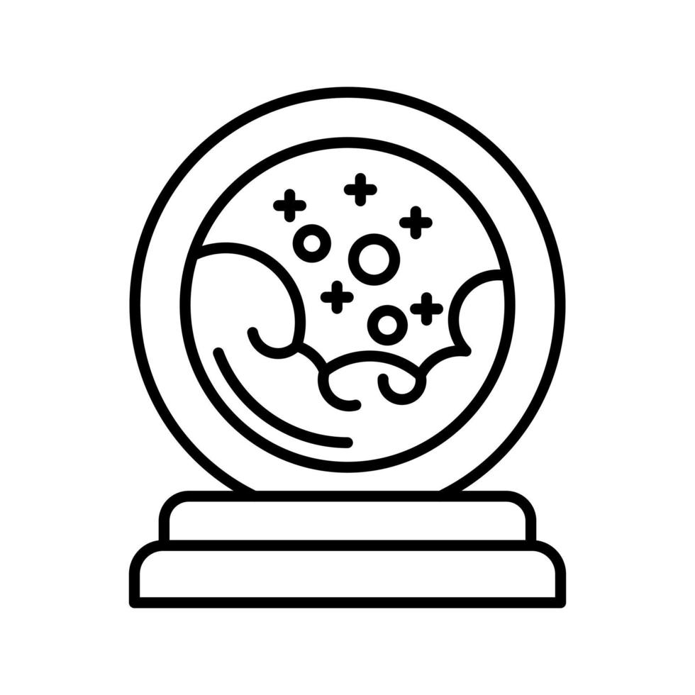 icône de vecteur de boule de cristal