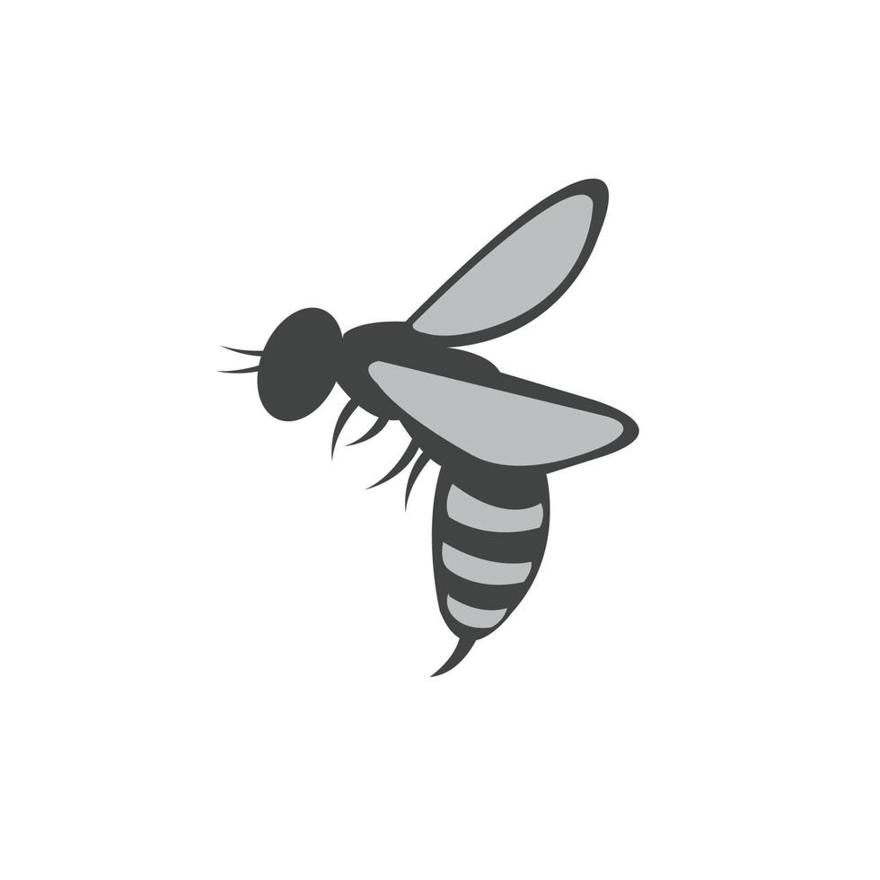 illustration d'icône vectorielle logo abeille vecteur