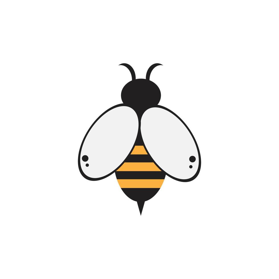 illustration d'icône vectorielle logo abeille vecteur