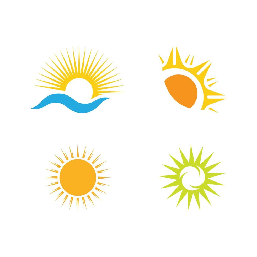 illustration de logo de concept de soleil créatif vecteur