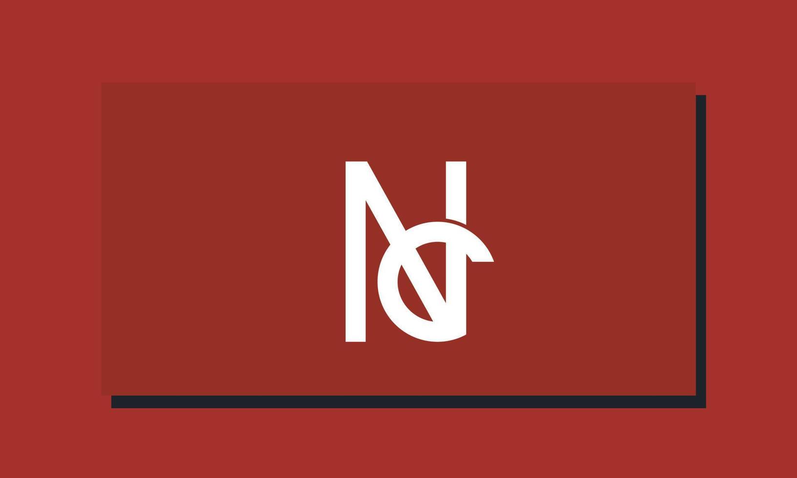 alphabet lettres initiales monogramme logo nc, cn, n et c vecteur