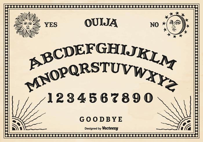 Tableau vectoriel gratuit ouija