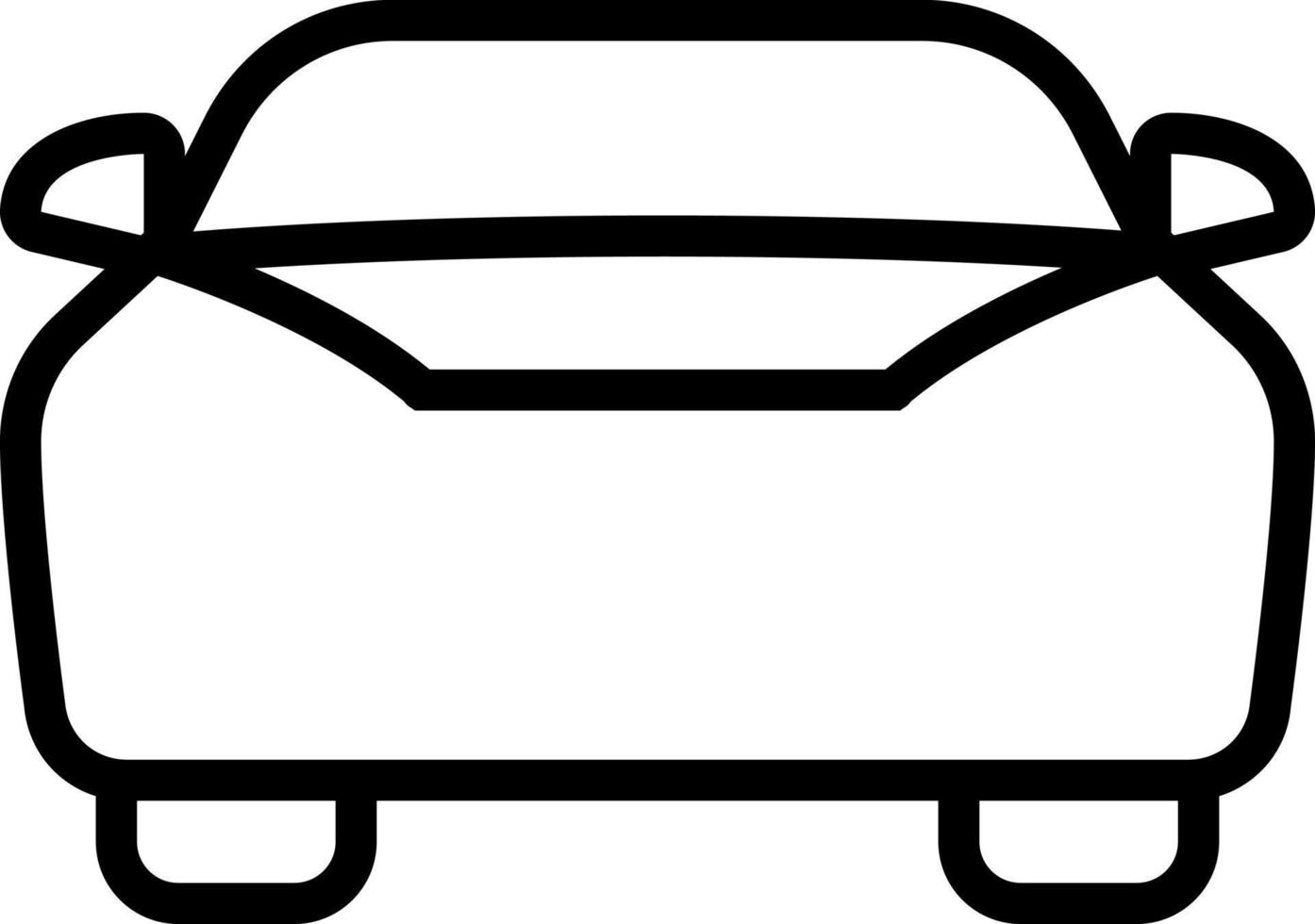 icône de ligne pour voiture vecteur