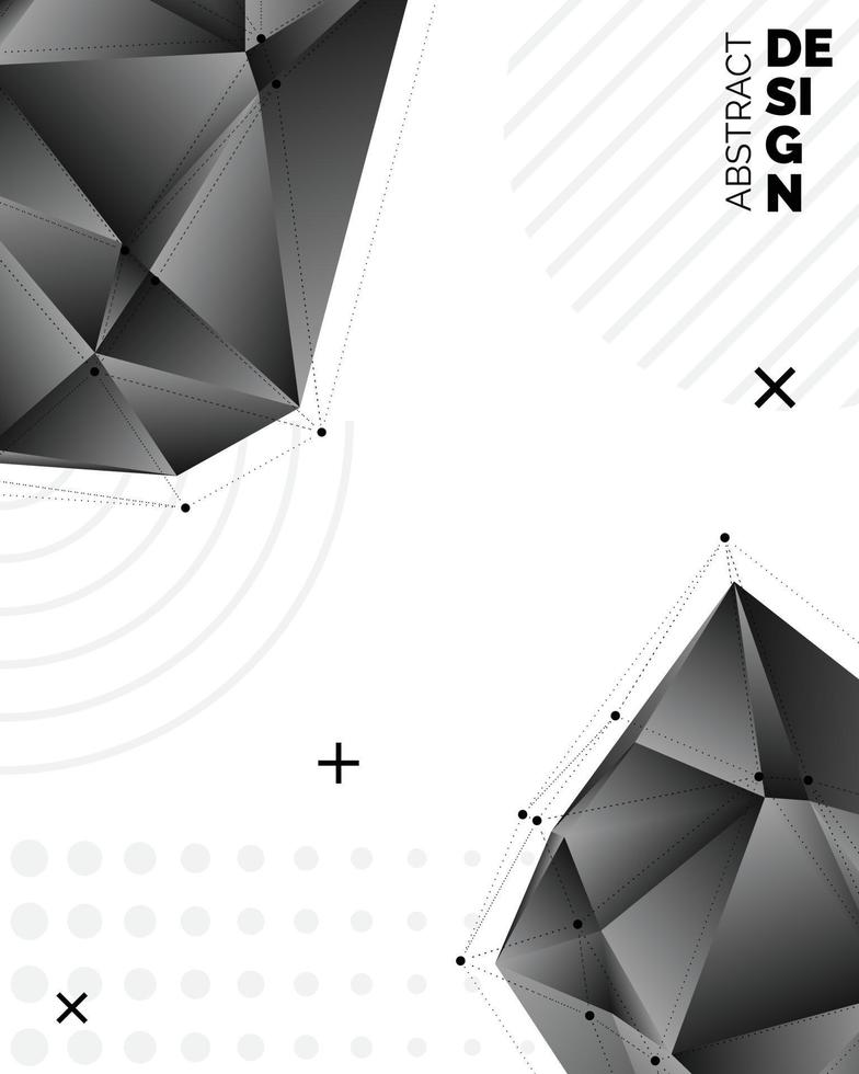 arrière-plans géométriques abstraits. conception vectorielle polygonale vecteur