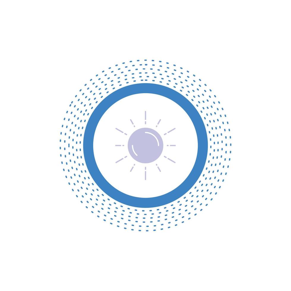 Soleil. espace. planète. astronomie. icône de glyphe météo. illustration vectorielle isolée vecteur