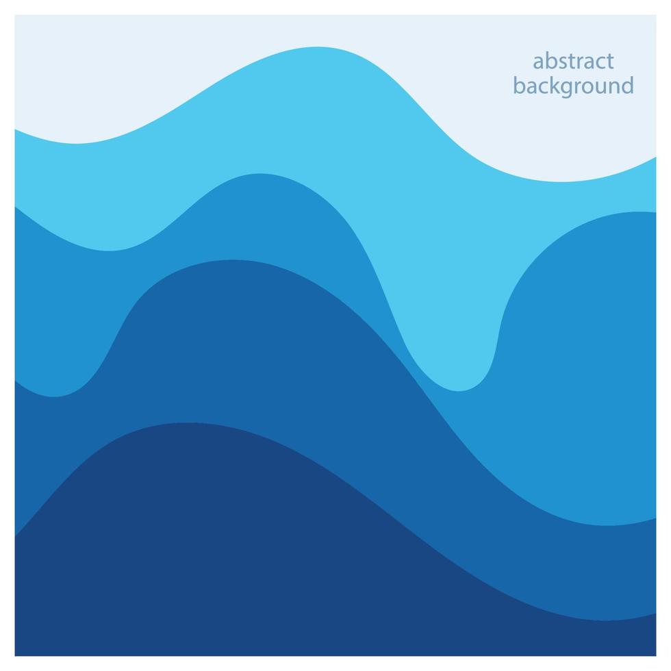 conception abstraite de fond de vague de plage avec combinaison de vecteur bleu, conception de concept pour la couverture de livre, papier peint, piscine, marine, lac