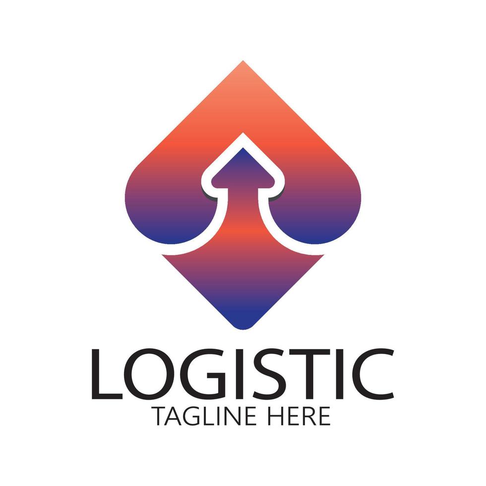 logistique logo icône illustration vecteur conception distribution symbole livraison de marchandises économie finance