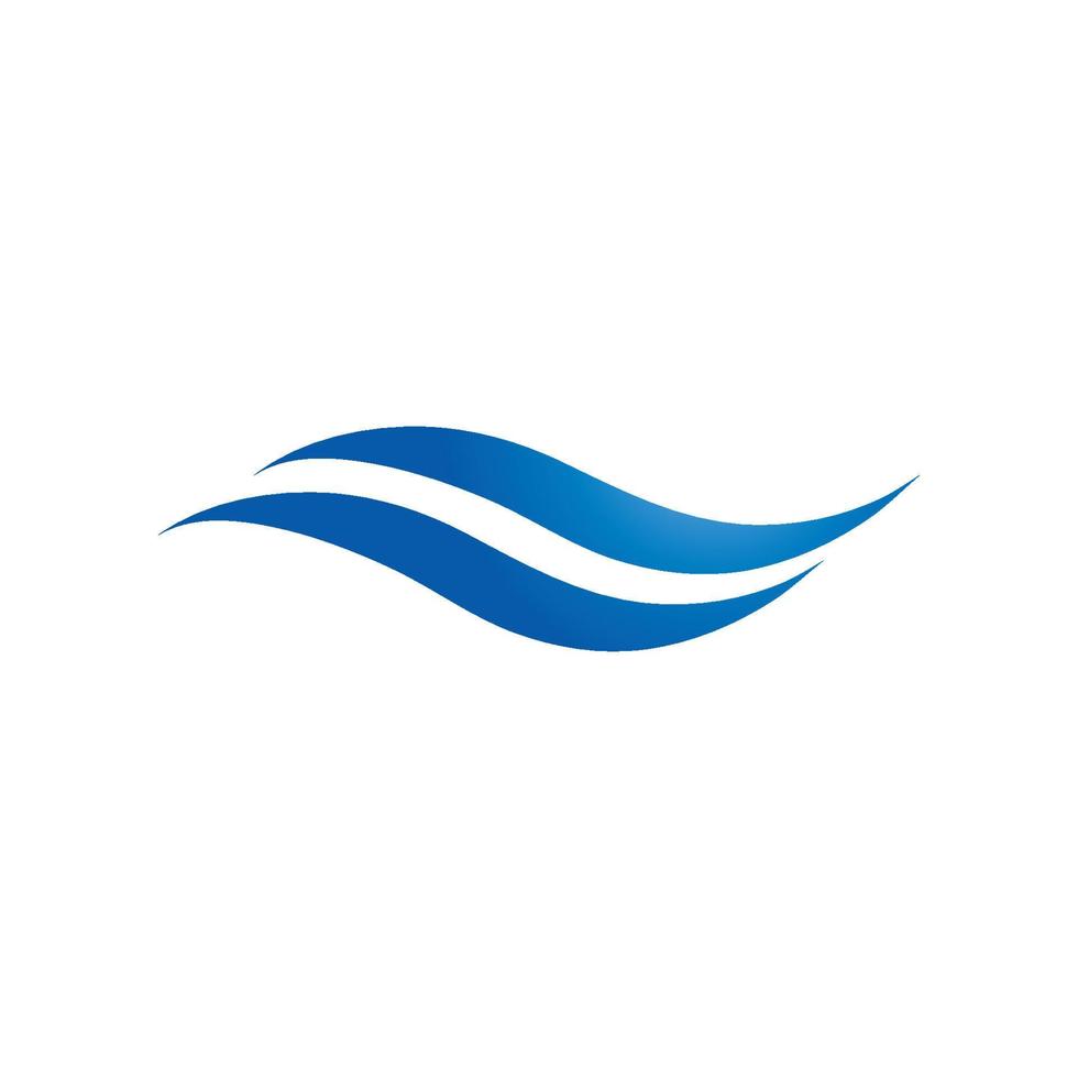 symbole de vague d'eau et modèle de logo d'icône vecteur