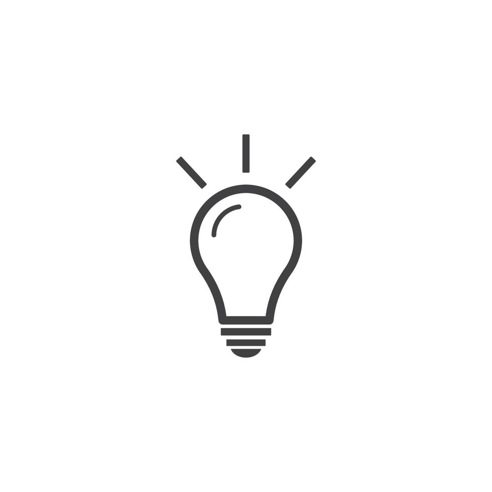 ampoule logo modèle vecteur icône illustration
