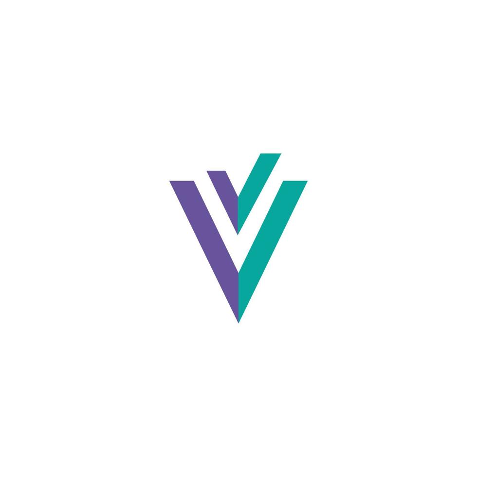 v lettre logo modèle illustration vectorielle vecteur