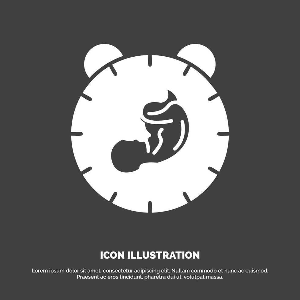 livraison. temps. bébé. naissance. icône enfant. symbole de vecteur de glyphe pour ui et ux. site web ou application mobile