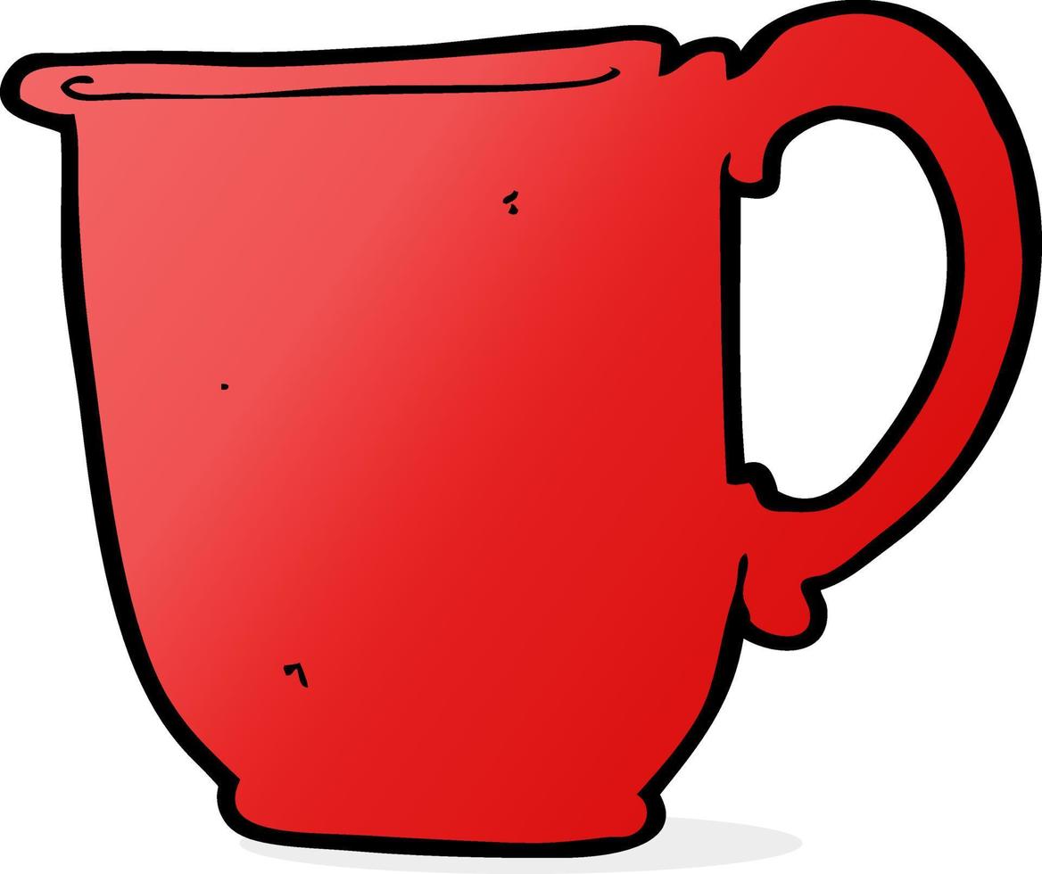 tasse de dessin animé de griffonnage vecteur