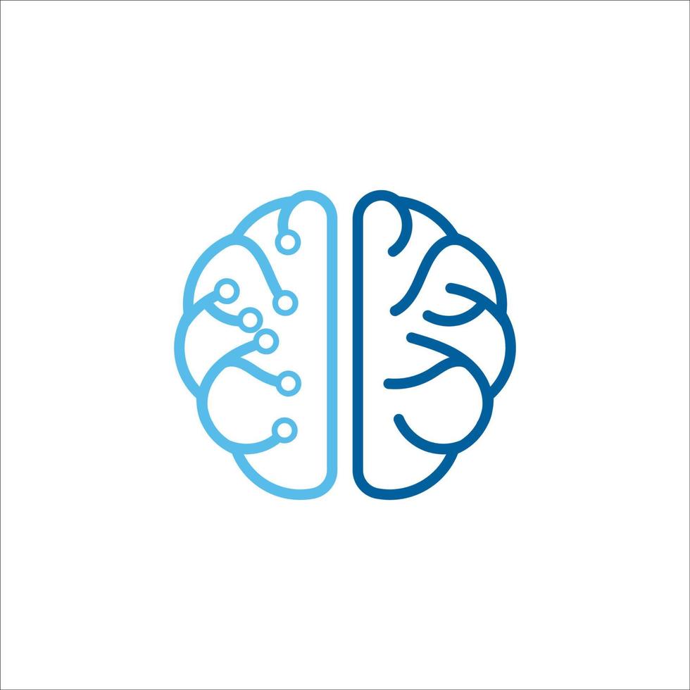 modèle d'icône d'illustration vectorielle de cerveau de santé vecteur