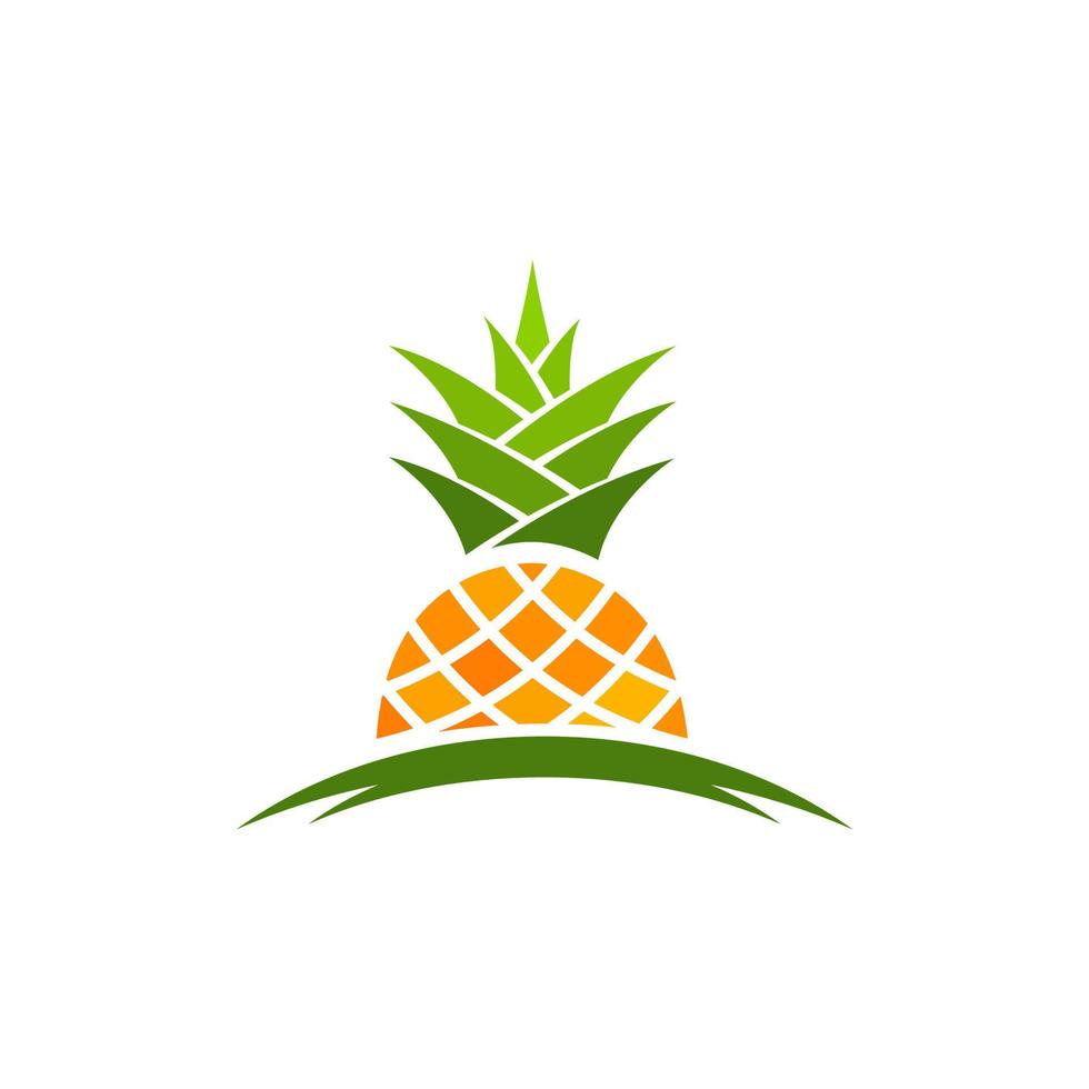 ananas fruit icône modèle vector illustration