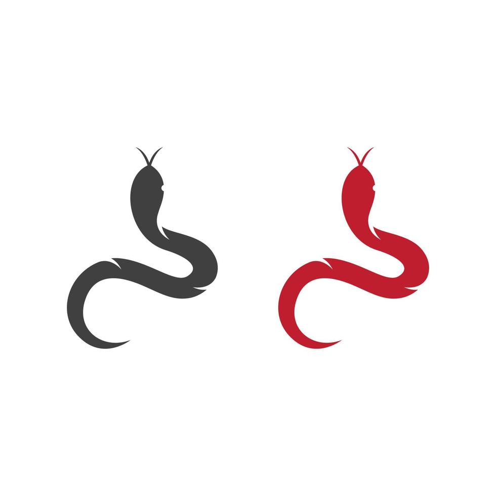 illustration vectorielle de serpent vipère silhouette vecteur