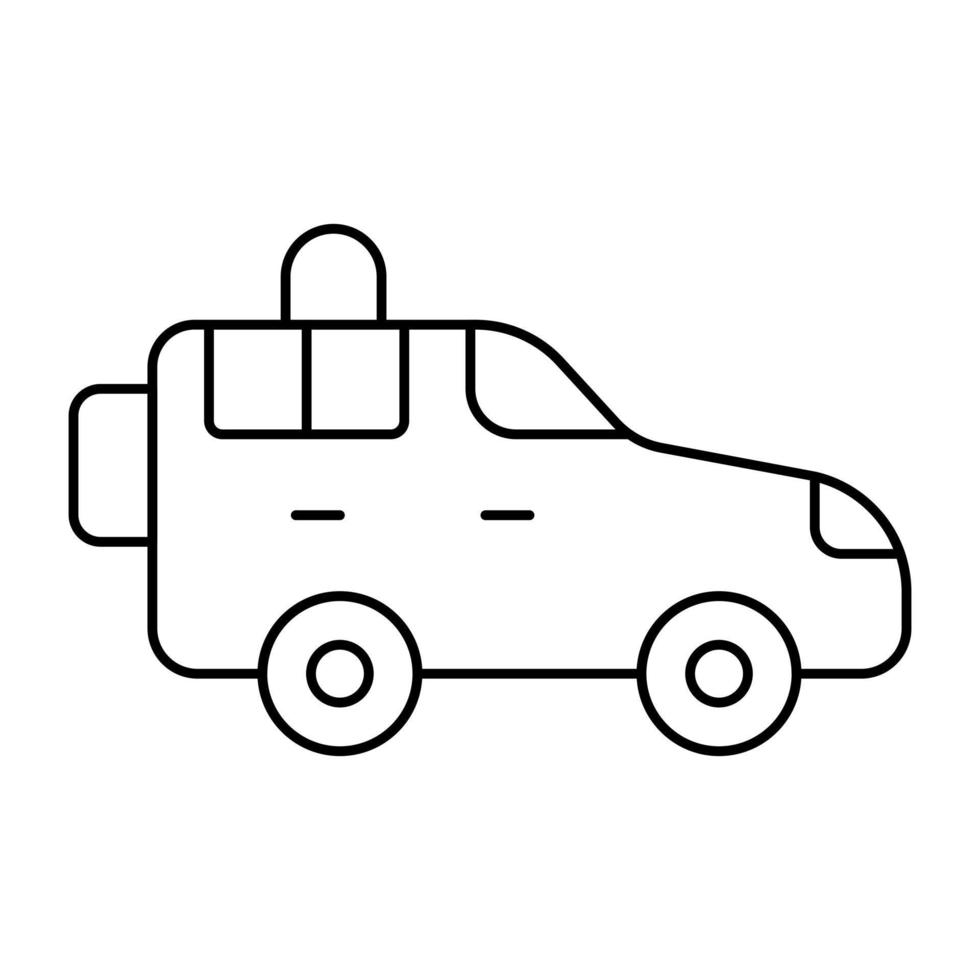 icône du design moderne de la voiture de police vecteur