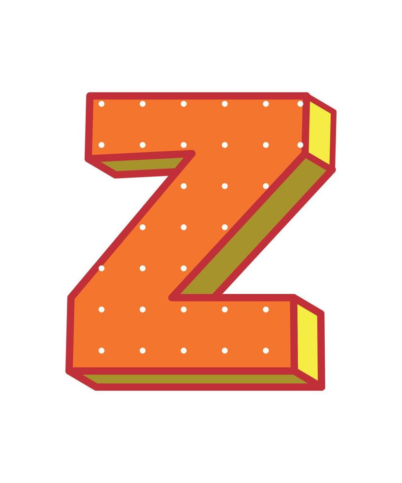 illustrateur vectoriel de la lettre z