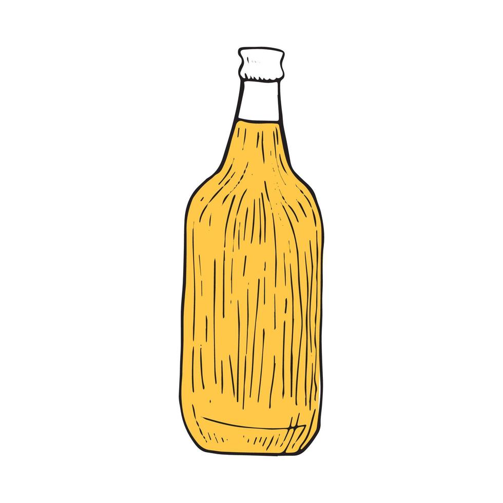 illustrateur de vecteur de bouteille de bière