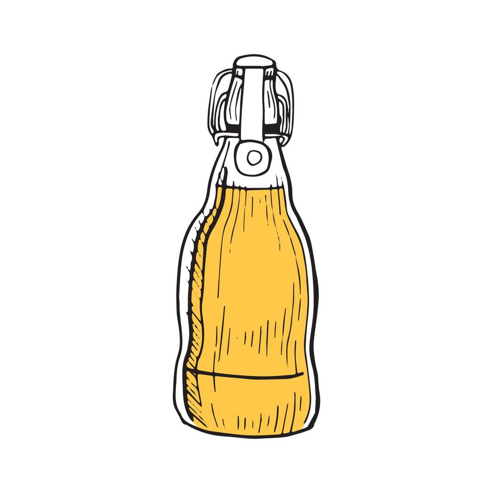 illustrateur de vecteur de bouteille de bière