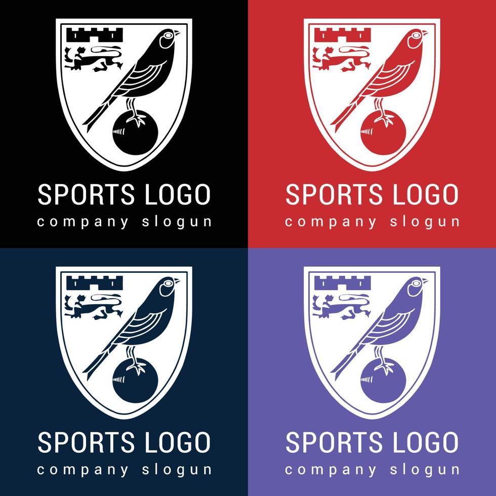 créer un logo de football ou de football dans l'art vectoriel. vecteur