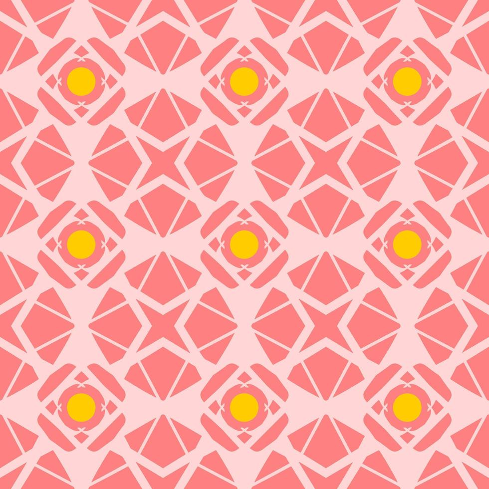 motif géométrique sans couture avec forme tribale. motif conçu en style ikat, aztèque, marocain, thaïlandais, arabe de luxe. idéal pour les vêtements en tissu, la céramique, le papier peint. illustration vectorielle. vecteur