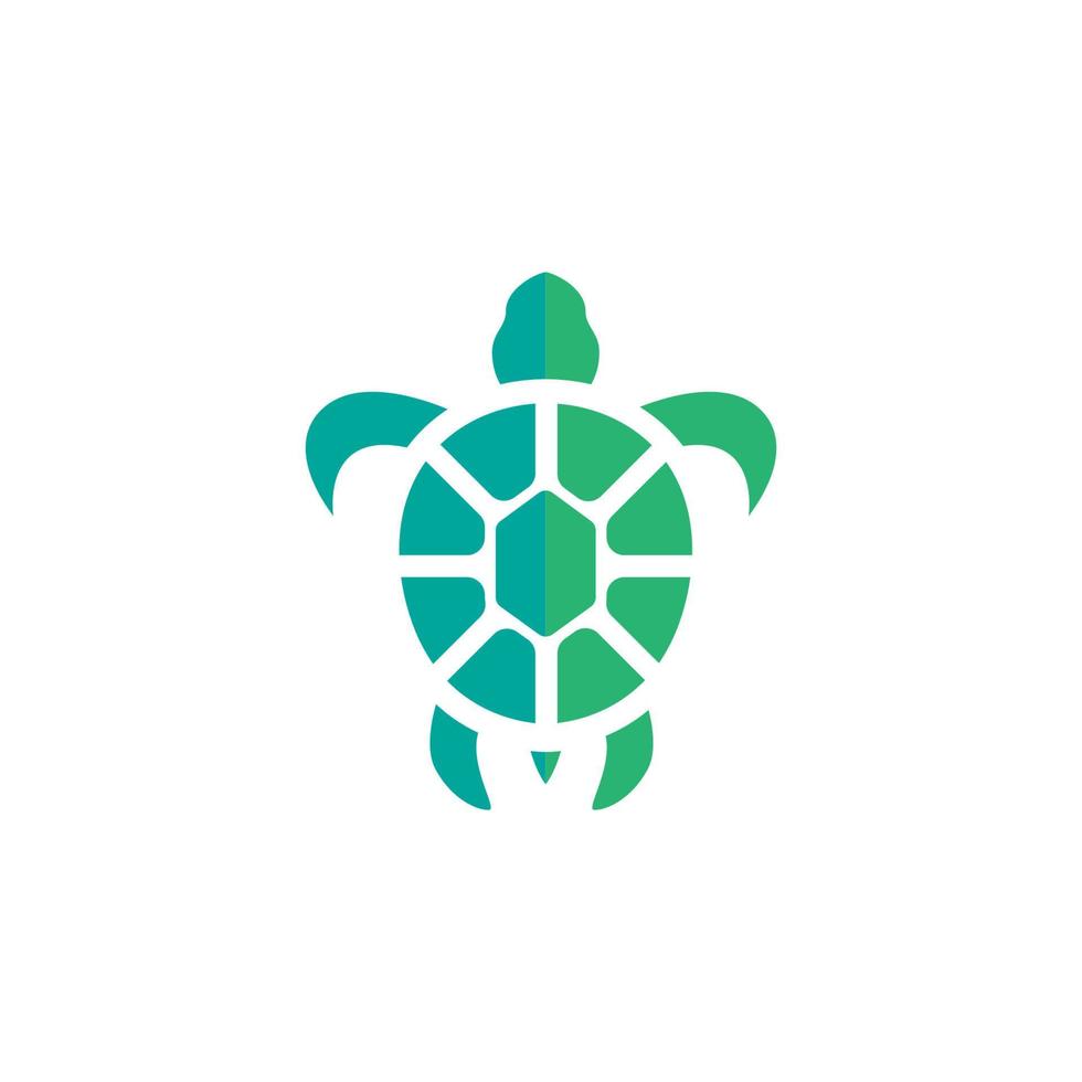 icône de dessin animé animal tortue vecteur