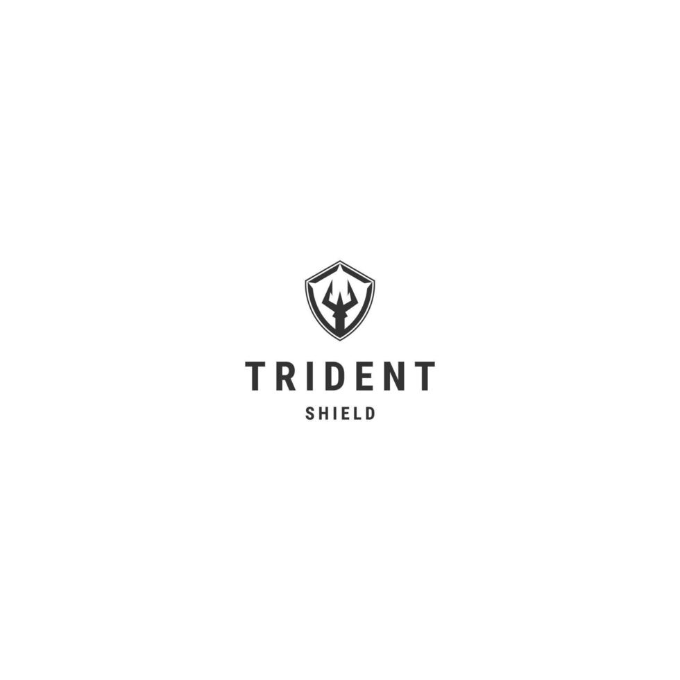 modèle de conception d'icône de logo trident vecteur