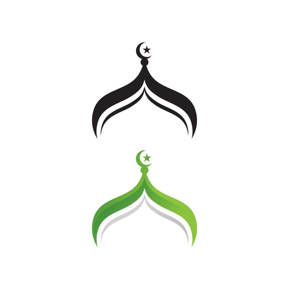 conception d'illustration vectorielle icône mosquée vecteur